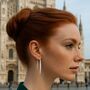 Gold Sterling Silver Chilli Pepper Earrings, thumbnail 4 of 9