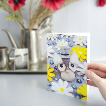Gentleman Owl Greeting Card, 2 of 2
