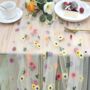 Embroidered Lace Floral Table Runner, thumbnail 1 of 4