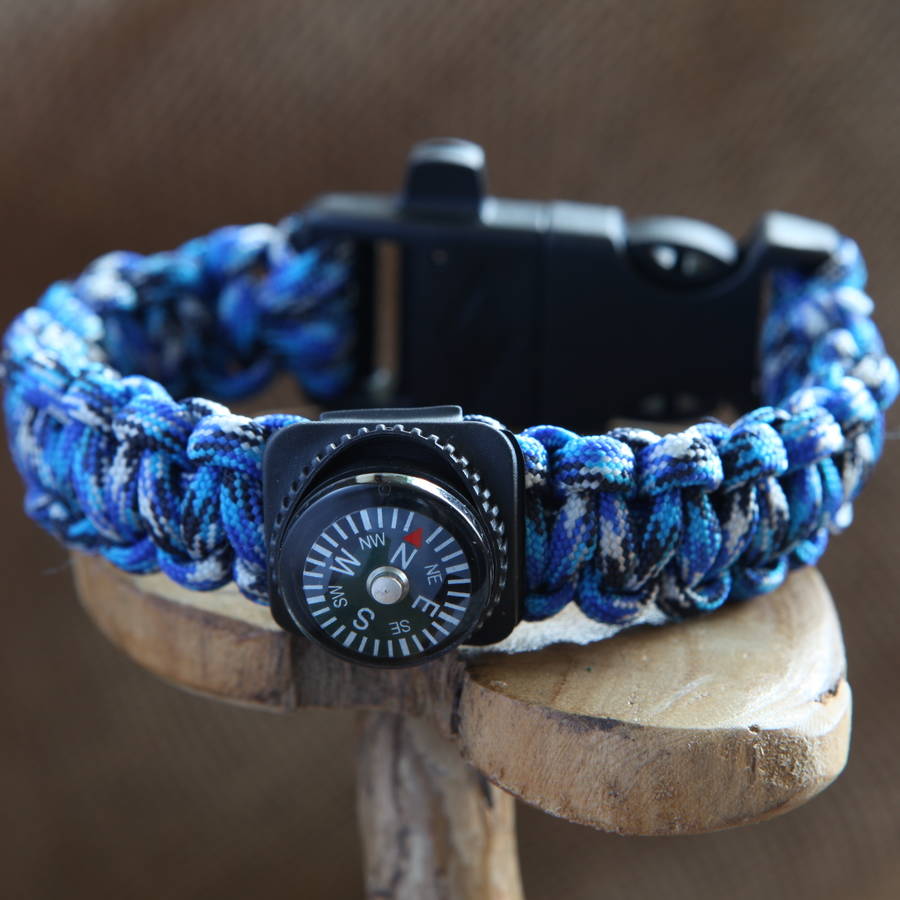 Survival Bracelet With Compass, 1 of 2