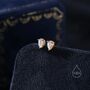 Sterling Silver Aurora Ab Cz Droplet Stud Earrings, thumbnail 7 of 11