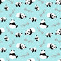 Panda Bear Lampshade, Turquoise, thumbnail 2 of 2