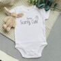 Personalised Scarily Cute Halloween Baby Vest, thumbnail 1 of 2