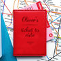 Ticket To Ride Personalised Oyster Travel Card Cover, thumbnail 3 of 11
