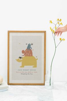 Personalised Child's 'Zoo' Print, 4 of 6