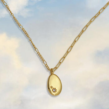 Minimalist Pebble Double Chain Necklace, 11 of 12