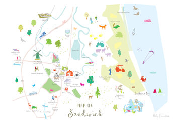 Sandwich, Kent Map Art Print, 3 of 3