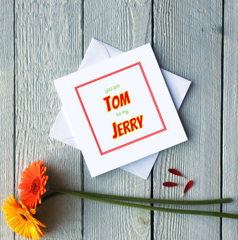 Personalised Tom And Jerry Greetings Card, 2 of 2