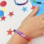 Rainbow Star Bead Bracelet, thumbnail 2 of 8