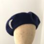 Navy Beret With Optional Veil And Accessories, thumbnail 7 of 12