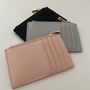 Personalised Saffiano Leather Card Holder Wallet Purse, thumbnail 4 of 5