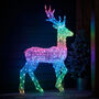 Twinkly Smart LED Outdoor Acrylic Christmas Stag Figure, thumbnail 12 of 12