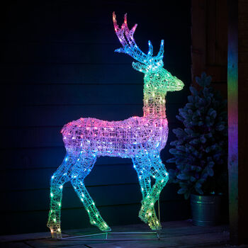Twinkly Smart LED Outdoor Acrylic Christmas Stag Figure, 12 of 12