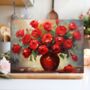 Vermilion Vitality Textured Glass Chopping Board, thumbnail 2 of 7