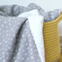 Personalised Star Grey Baby Blanket, thumbnail 4 of 6