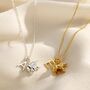Mama And Baby Bear Initial Charm Necklace, thumbnail 1 of 10