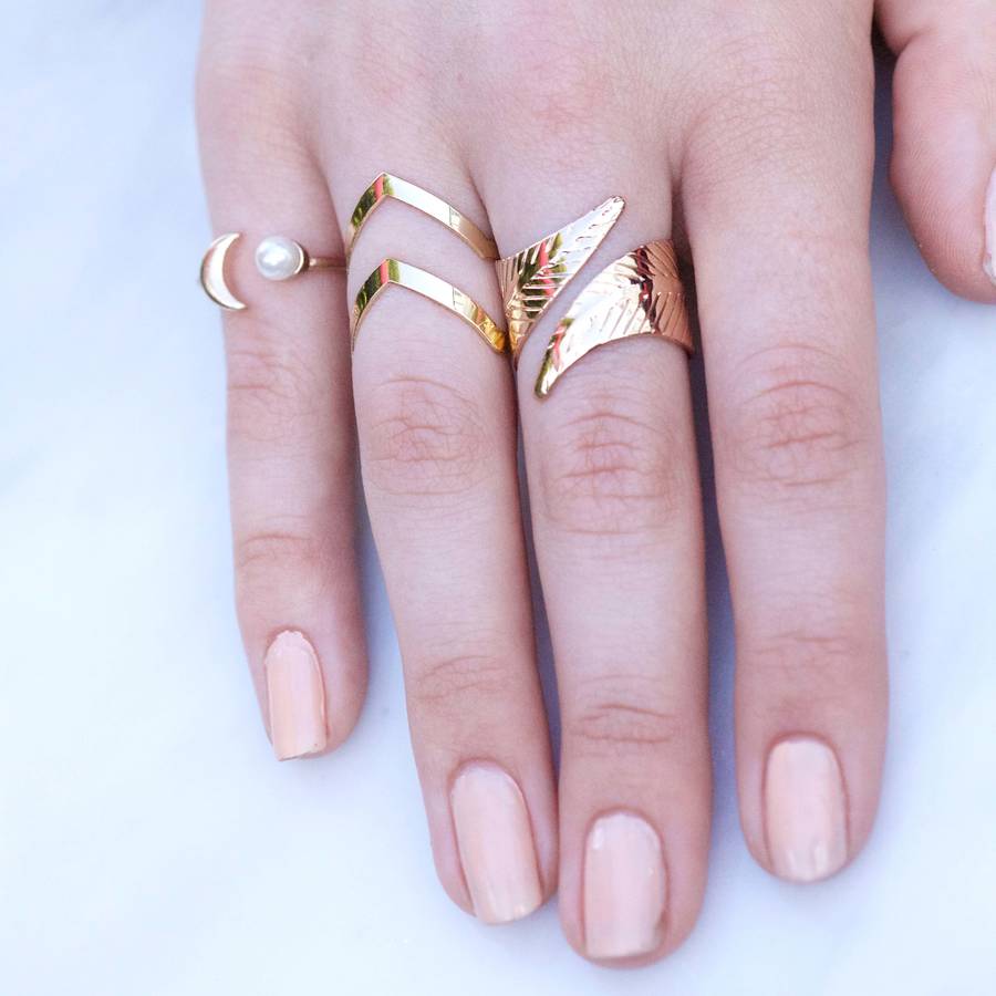 leaf wrap ring by junk jewels