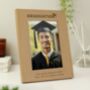 Personalised Graduation Oak Finish Photo Frame, thumbnail 2 of 3