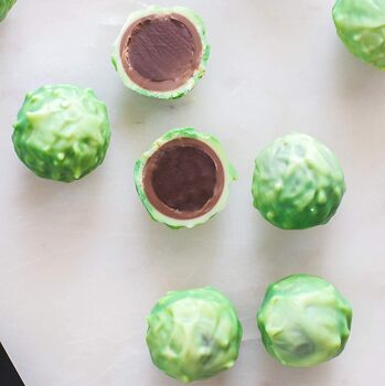 Brussels Sprouts Chocolate Truffles Large 16 Pieces, 4 of 4