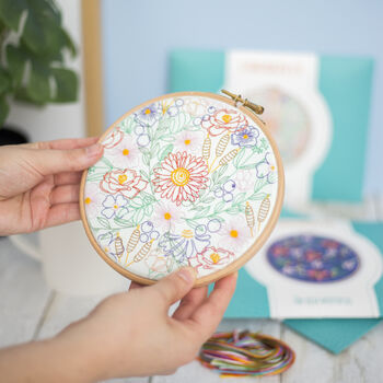 Bloom Burst, Floral Embroidery Kit, 5 of 10