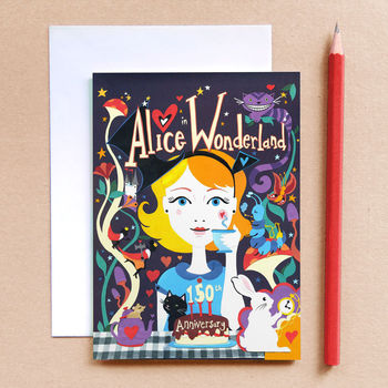 'Alice In Wonderland Card', Girls Birthday Card, 2 of 6