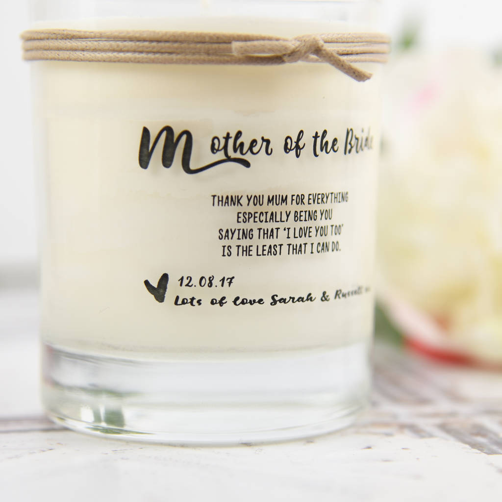 mother of the bride candle