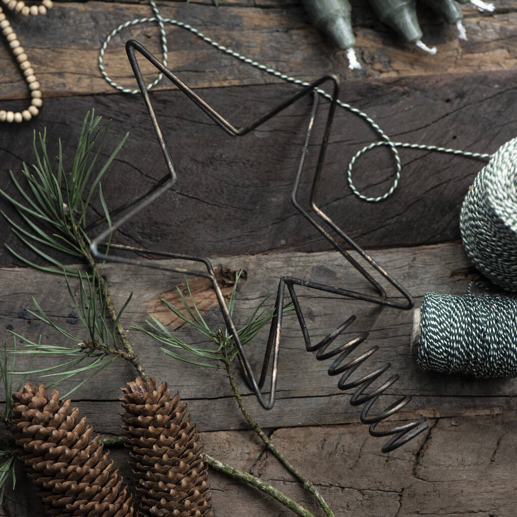 Antique Brass Star Christmas Tree Topper By Attic Room