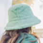 Sage Green Fluffy Bucket Hat, thumbnail 3 of 6