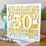 Personalised Age And Name Cocktail Birthday Card, thumbnail 2 of 3