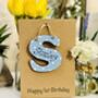 Personalised 1st Birthday Letter Wooden Keepsake Card, thumbnail 3 of 10