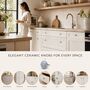 Skydew Speckled Round Shaped Ceramic Knob, thumbnail 2 of 8