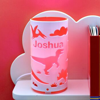 Personalised Dinosaur LED Night Light, 3 of 7