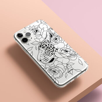 Leopard Floral Phone Case For iPhone, 3 of 11