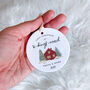 Personalised First Christmas New Home Ceramic Ornament Gift, thumbnail 4 of 7