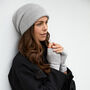 Cashmere Ribbed Beanie And Wrist Warmer Set, thumbnail 1 of 5