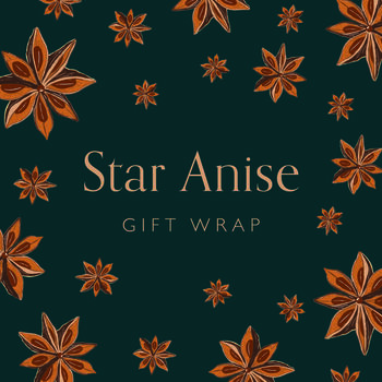 Christmas Star Anise Eco Wrapping Paper Sheet Pack, 2 of 3