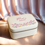 Personalised Floral Travel Jewellery Box, thumbnail 1 of 6