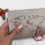 Grey Stitch Your Own Passport Cover, thumbnail 2 of 4