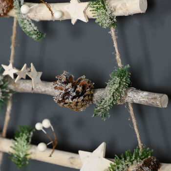 Nordic Forest Wall Hanging Christmas Tree Ladder, 4 of 6