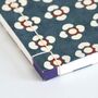 Japanese Journal Washi Medium Blue Tea Ware Bags, thumbnail 8 of 8