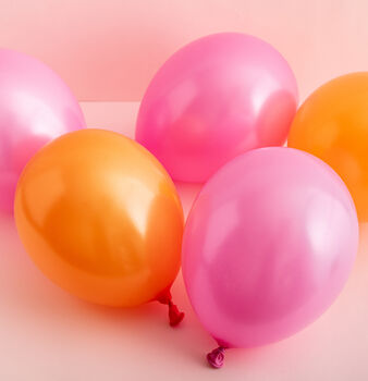 Eco Friendly Pink Latex Balloons, 2 of 4