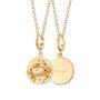 Engraved Gold Plated Cancer Zodiac Necklace, thumbnail 1 of 8