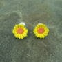 Sunflower Classic Yellow Flower Stud Earrings, thumbnail 1 of 4