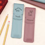 Personalised Children’s Leather Pencil Case Set, thumbnail 1 of 6