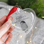 Baby's First Christmas Penguin Glass Bauble, thumbnail 4 of 8