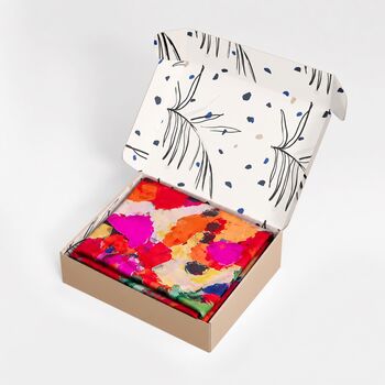 Abstract Colourful Poppy Scarf Gift For Women Birthday Gift For Friend, 10 of 10