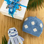 Baby Toy Gift Set Blue Octopus And Blue Spotty Hat, thumbnail 2 of 2