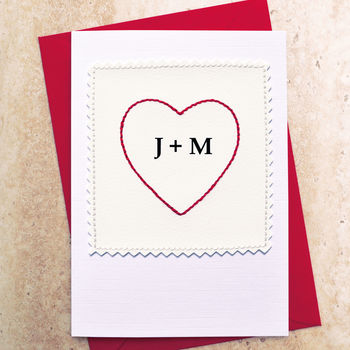 Personalised Initials Anniversary Card, 2 of 4