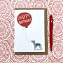 Personalised Bedlington Terrier Birthday Card, thumbnail 4 of 5