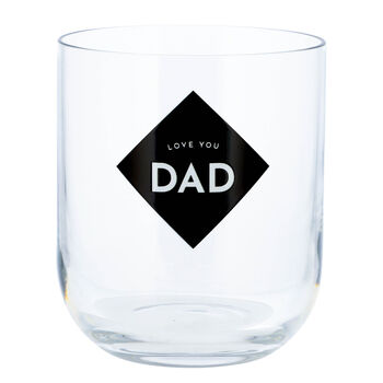 Love You Dad Printed Whisky Tumbler, 2 of 7